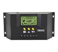 Machify 30A 12V/24V Auto Solar Charge Controller, Cm3024Z Display LCD Con Protezioni Multiple, Design Impermeabile, Schermo Retroilluminato Per Commerciale, Industriale, Casa