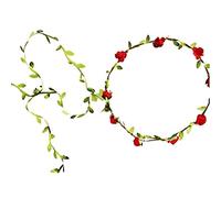 Machify 48 fasce per capelli con fiori, una ghirlanda floreale e un accessorio per capelli, per matrimoni, bomboniere, oggetti di scena fotografici