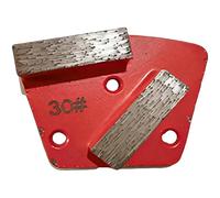 Machify Blocco abrasivo trapezoidale a forma di ventaglio con 2 segmenti a barra lunga, Diametro del foro M6 M9, Tampone di lucidatura per pavimenti in calcestruzzo, Rettifica rapida efficiente su