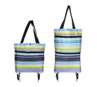 Machify Borsa per la spesa pieghevole, 18 l, riutilizzabile, portatile, pieghevole, con ruote, carrello per la spesa per la spesa, viaggi, shopping, campeggio