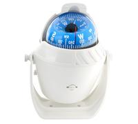 Machify Bussola da cruscotto, bianca, per barca, auto, con LED, declinazione regolabile, quadrante grande, 13,7 x 10,6 x 9,4 cm, per camion, roulotte, navigazione marina