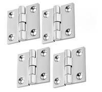 Machify Cerniere in acciaio inox di grado marino, resistenti, nessun rumore, cerniere con viti, 5,1 x 5,2 cm, 4 pezzi per barca, yacht, nave