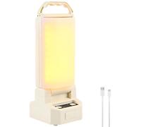 Machify Lanterna solare per campeggio, 4500 mAh, ricaricabile, con 5 modalità di luminosità, impermeabile IP65, temperatura di luce regolabile, design leggero