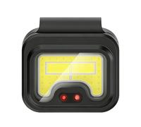 Machify Luce LED ricaricabile a clip, lampada frontale portatile con quattro modalità, ricarica di tipo C, impermeabile IP44, forte base di forza di attacco, avviso flash rosso per corsa, pesca