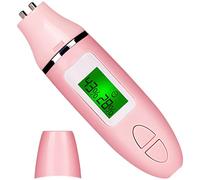 Machify Misuratore di umidità per la pelle del viso, display LCD, portatile e compatto, con doppia sonda per rilevamento di olio e idratazione, stile batteria per casa e viaggio