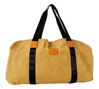 Machify Porta legna da ardere in tela cerata, supporto per legna da camino resistente, borsa portatile per legna da ardere, tela a lunga durata, 16 oz, lati semi-chiusi, grande capacità per campeggio