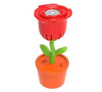 Machine à bulles en forme de rose - Machine à bulles automatique avec lumières LED multicolores | Jouet électrique portable et étanche pour l'extérieur, idéal pour l'été, les mariage