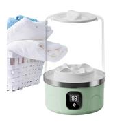 Machine À Laver Portable Miniature - Mini Lave-linge Ricaricabile 12,5 x 12,5 x 20 cm | Batteria 3000 mAh Silencieuse Compacte | Nettoyage Délicat Chaussettes Bébé | Usage Voyage Camping Appartamento