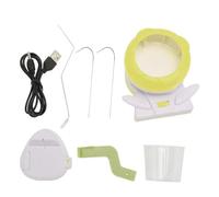 Machine à perles électrique, tourneur automatique de perles pour perles plates, outil de enfilage de perles alimenté par USB avec support d’aiguille et bol à perles, pour bijoux (Verde)