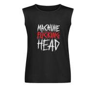 Machine Head Bang Your Head Mens T-Shirt Unisex Sleeveless Tops Black Vest Tank Tee XL