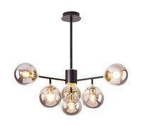 Machine Lampadari della Sala da Pranzo Lampada 8 luci opache opache in Vetro lineare Globe Lampade a Sospensione a Sospensione Assalto Regolabile Luce appesa for Camera da Letto da Fattoria Island