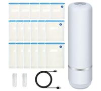 Machine Sous Vide Alimentaire Portable 3.3×15.8cm - Scelleuse De Sacs Mini Compacte Avec Bustine Réutilisables, Outil De Scellement Manuel Pour Cuisine, Maison, Voyage Et Conservation