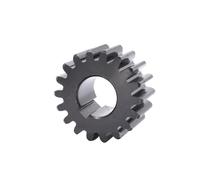 machinery Pignone industriale 1pc 18T-21T 2M ingranaggio cilindrico 45# acciaio 18 19 20 21 denti trasmissione piatto foro chiave 18/19/20 mm (colore: 21 denti (diametro esterno 46 mm), dimensioni: 20