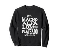 Macho Alfa Lomo Plateado Felpa