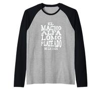 Macho Alfa Lomo Plateado Maglia con Maniche Raglan