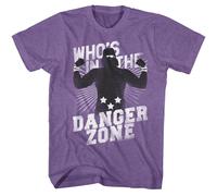Macho Man Danger Zone T-Shirt Manica Corta Heather Adulto Viola