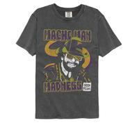 Macho Man - Madness - American Classici - Grigio Solido Adulto Manica Corta