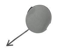MACHSWON 1 copertura per gancio di traino per paraurti anteriore per auto, ricambio 71104-TF0-000, compatibile con Honda Jazz Fit GE 2008-2010, grigio argento