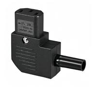 MACHSWON 1 presa AC110-250 V 10 A, ad angolo retto, presa adattatore, presa di corrente, 1 pezzo