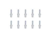 MACHSWON 10 raccordi in plastica per tubi a pagoda, 4,1 mm, filettatura esterna M6, adattatore per giunzione dritta, adattatore per carburante, gas, liquido e aria