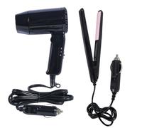 MACHSWON 12 V portatile auto caldo freddo pieghevole nero con manico pieghevole set ideale per raddrizzatore e asciugacapelli
