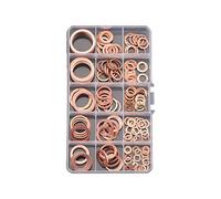 MACHSWON 178 PZ Rame Rosso Rondella Piana Set M5-M24 Guarnizione Piana Rondella Kit Vite di Fissaggio Hardware Assortimento Accessori