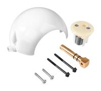 MACHSWON 385318162 Copertura di scarico con pedale in metallo per camper rimorchio e barca WC parti RV WC scarico pedale sfera & albero kit