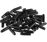 MACHSWON 50 cappucci terminali in gomma da 2,5 mm, tappi rotondi in vinile, protezioni per viti e bulloni per la protezione di viti, tubi, cavi, fili, ecc
