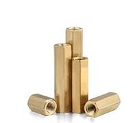 MACHSWON 50 PZ Filettatura Interna Esagonale Bidirezionale Colonna di Rame M3* 23mm Esagonale Ottone Distanziatore Distanziatore Dado Vite Dado Filettato Esagono Colonna di Rame