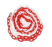 MACHSWON Catene in plastica di sicurezza per recinzioni stradali, 2 m x 8 mm, per impianti di trasporto, recinzione decorativa da giardino, rosso bianco