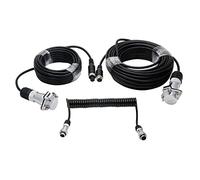MACHSWON Kit connettore Telecamera retromarcia, Cavo a Spirale da 4 Pin a 5 Pin per Camion, rimorchio, roulotte