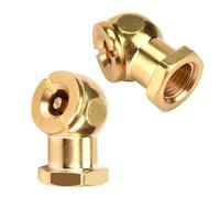 MACHSWON Mandrini ad aria portatili da 1/4 di pollice NPT in ottone a sfera di gonfiaggio mandrino ad aria a connessione rapida per pneumatici a sfera per gonfiatore manometro compressore accessori
