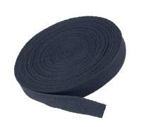 MACHSWON Nastro in twill di cotone, 1,4 cm, 9,1 m, a spina di pesce, per cucito, confezioni regalo, fai da te, blu scuro
