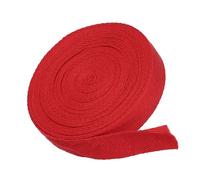 MACHSWON Nastro in twill di cotone, 9,1 cm, 9,1 m, a spina di pesce, per cucito, confezioni regalo, fai da te, colore: rosso