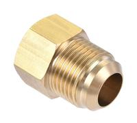 MACHSWON Raccordo per tubo in ottone, 5/8 SAE svasato maschio 1/2 SAE filettatura femmina, adattatore per tubo flessibile per condizionatore d'aria refrigerazione, 1 pezzo