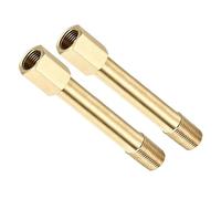 MACHSWON Raccordo per tubo in ottone, prolunga da G1/8 femmina a G1/8 maschio, adattatore filettato da 75 mm di lunghezza, connettore esagonale riduttore, 4 pezzi