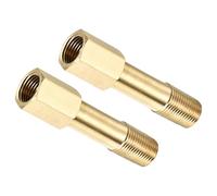MACHSWON Raccordo per tubo in ottone, prolunga da G1/8 femmina a G1/8 maschio, adattatore filettato da 50 mm di lunghezza, connettore esagonale riduttore, 4 pezzi