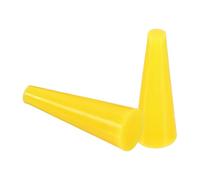 MACHSWON Tappo in gomma solida, 30 pezzi, in gomma siliconica, tappi di tenuta per laboratorio, serbatoio, bottiglia, tappo conico, diametro 3-7 mm, morbidi e flessibili, gialli, M6 x 20 mm