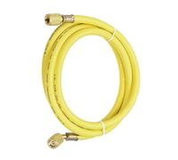 MACHSWON Tubo di ricarica per refrigerante, filettatura SAE 1/4 1,5 m, lunghezza 500 PSI, tubi HVAC per manutenzione della refrigerazione del condizionatore d'aria domestico, giallo, 1 pezzo