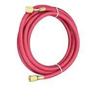 MACHSWON Tubo di ricarica per refrigerante, filettatura SAE 1/4, lunghezza 2,5 m, 600 psi, tubi HVAC per manutenzione della refrigerazione del condizionatore d'aria domestico, rosso, 1 pezzo