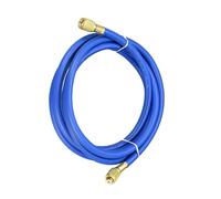 MACHSWON Tubo di ricarica per refrigerante, filettatura SAE 1/4, lunghezza 2,5 m, 600 psi, tubi HVAC per manutenzione della refrigerazione del condizionatore d'aria domestico, blu, 1 pezzo