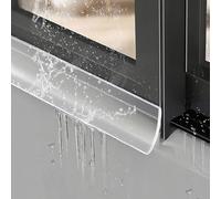 Machtiging Barriera Impermeabile per Porte E Finestre,Barra Parapioggia Impermeabile Autoadesiva,Deflettori d'Acqua per Porte E Finestre,previene Le perdite di Pioggia,Uso su Finestre Scorrevoli