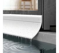 Machtiging Barriera Impermeabile per Porte E Finestre,Barra Parapioggia Impermeabile Autoadesiva,Deflettori d'Acqua per Porte E Finestre,previene Le perdite di Pioggia,Uso su Finestre Scorrevoli