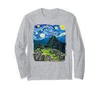 Machu Pichu Van Gogh Starry Night Cusco Peru Travel Maglia a Manica