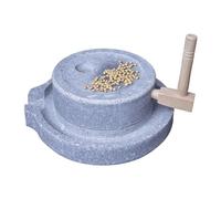 Macina a Pietra per Macinare Alimenti Secchi/umidi, Macina Manuale Naturale, Facile da Pulire, per Fagioli, Orzo, Spezie, Mais, Caffè(35+45cm/13.7+17.7in)