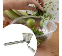 Macina aglio manuale, multifunzione, con manico girevole per verdure, da