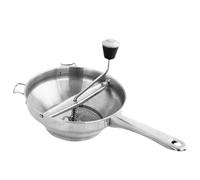 Macina Alimenti Rotante in Acciaio Inossidabile con Manovella, Macinino di Sicurezza Multiuso per Conserve di di Pomodoro, Composta di Mele e Patate, Design da Appendere alla Parete