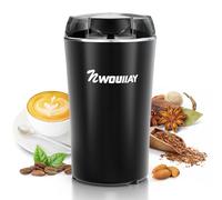 Macina Caffe' Elettrico 300W, Macinacaffè Elettrico con Lame in Acciaio Inossidabile, Macina Chicchi di Caffè, Macinatura Veloce, 75g, Macina Spezie per Chicchi di Caffè, Spezie, Noci, Cereali, Pepe