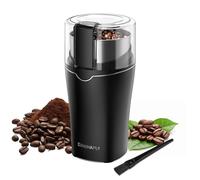 Macina caffe' elettrico, Macina semi lino e chia per cucina 300W, camera rimovibile in acciaio inox, fino a 12 tazze, facile per fagioli di caffè, spezie, erbe aromatiche, semi di lino