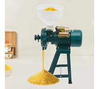 Macina cereali elettrico verde/blu 2200w riso e soia con imbuto 1400r/min +imbuto per macinare mais, riso, grano, chicchi di caffè